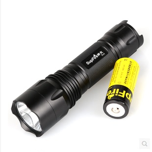 正品 神火SupFireT11超亮强光手电筒26650充电式 LED远射家用骑行灯