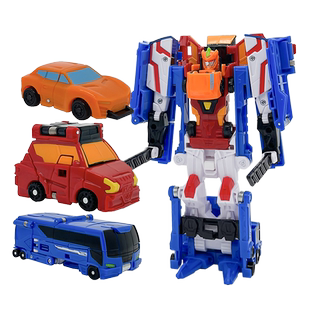 咖宝车神时空守护限量版飞来武师变形机器人合体儿童男孩玩具汽车