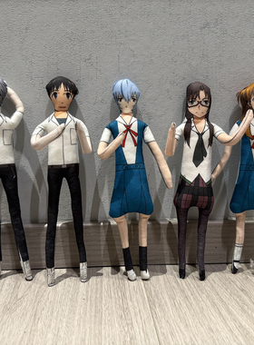 EVA新世纪福音战士老鼠干绫波丽抽象玩偶可摆造型明日香渚薰周边