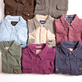 古着Wrangler威格夹克实拍日常宽松长袖男款日常牛仔衬衫外套