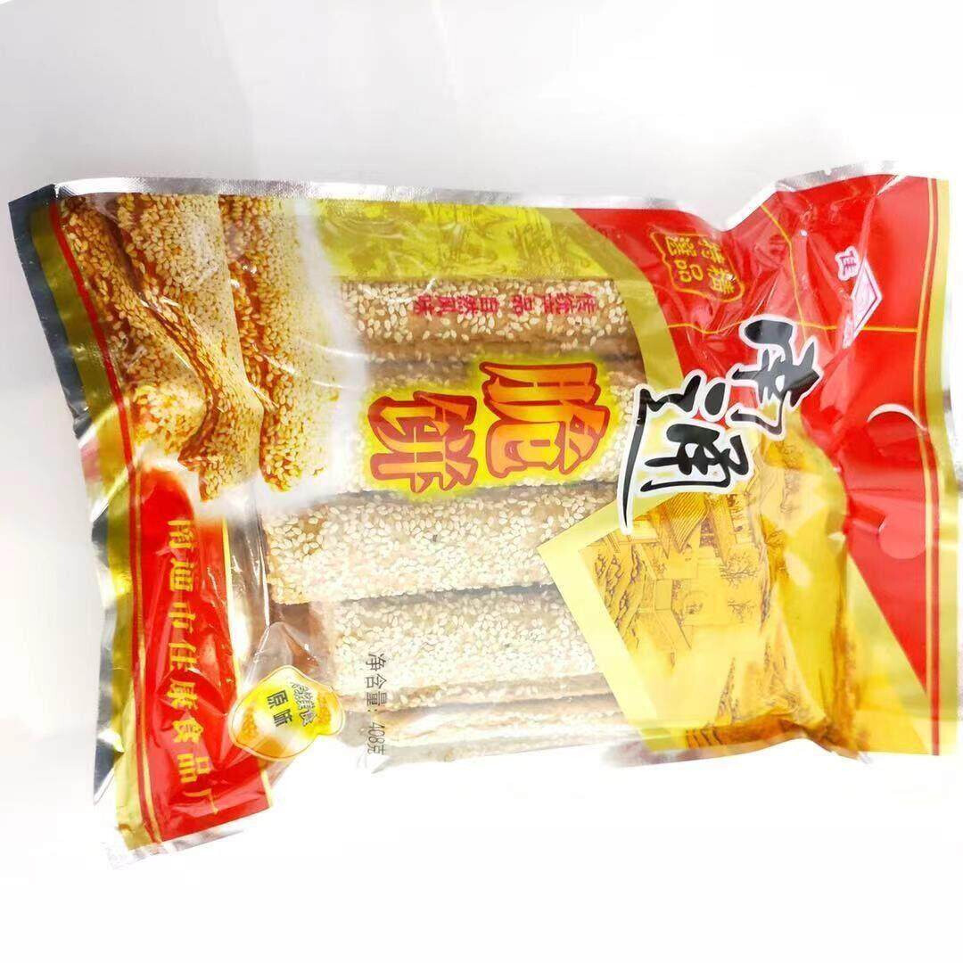 DDD南通特产南通脆饼408克袋装 如皋佳康脆饼无蔗糖粗粮脆饼包邮
