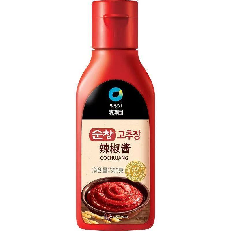 韩国进口清净园辣椒酱300g烧烤包生菜包饭烤肉五花肉火锅调味酱