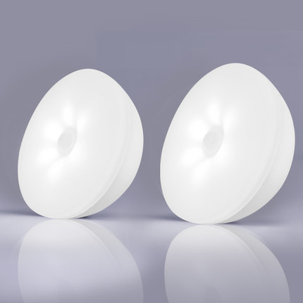 智能led人体感应灯酒柜橱柜衣柜感应灯开门即亮无线灯免布线充电