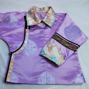 新款蒙古袍短款原创设计手工传统男女儿装民族服日常长袖可定制童