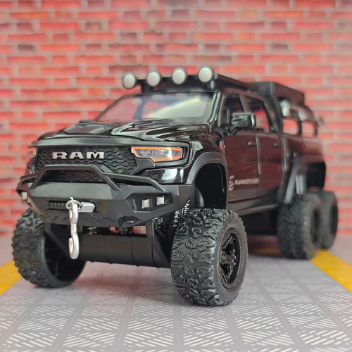金车将JCJ-32362仿真霸王龙6X6大轮越野车合金皮卡模型声光玩具车