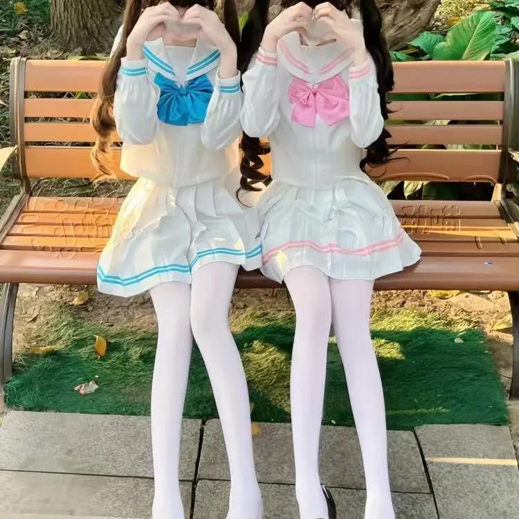 无注册商标学院风粉.二本水手服