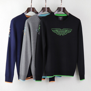 Aston Martin HACKETT阿斯顿马丁哈克特男士加大码加厚款宽松毛衣