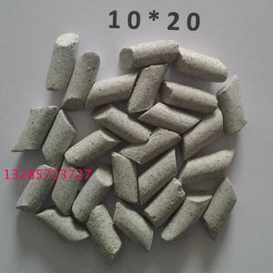 10以上斜圆柱粗抛磨用磨具，抛磨块，研磨石 棕刚玉磨料25公斤