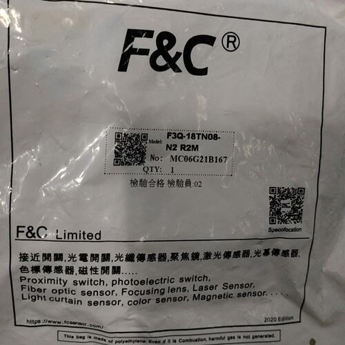 议价F3Q传感器F3Q-18TN08F3Q-18TN08-N2F3Q-18TN08-R2M-3
