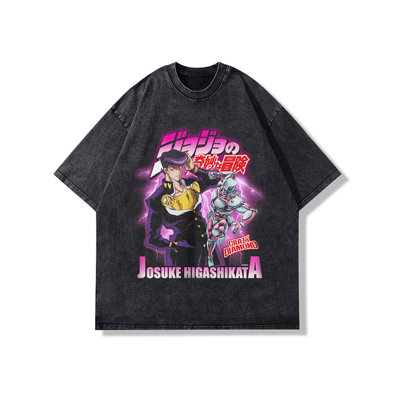 JOJO的奇妙冒险水洗男女短袖T恤