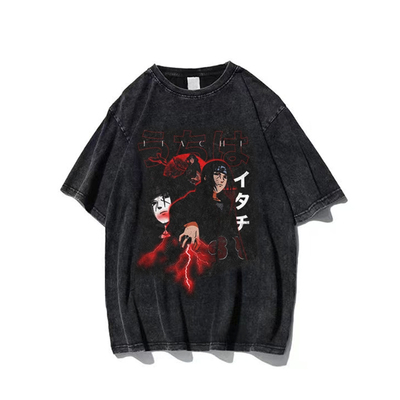 动漫火影忍者自来也水洗短袖T恤