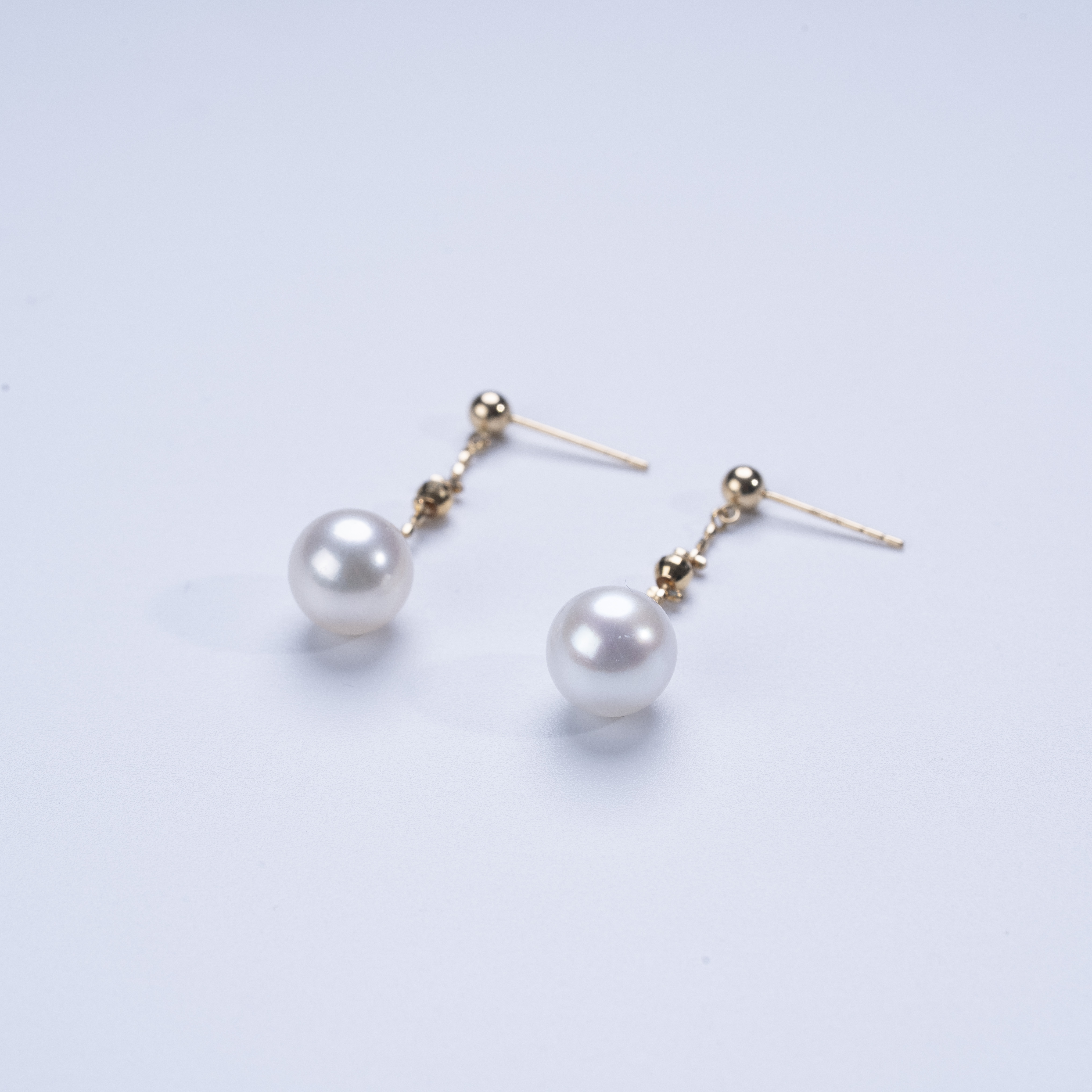 红桥珍珠 海水akoya仙女链耳线耳饰18K气质高级感