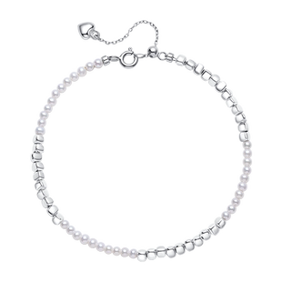 红桥珍珠 满天星斗淡水AK2-2.5mm碎银子手链