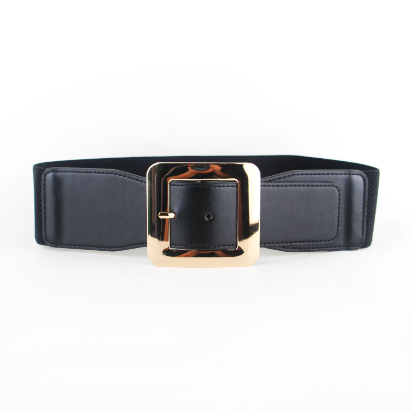 女款简约针扣百搭装饰宽腰封