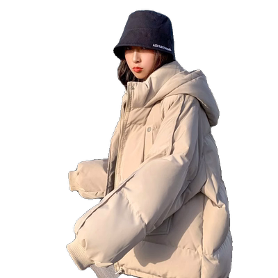 面包服短款设计感口袋羽绒棉加厚