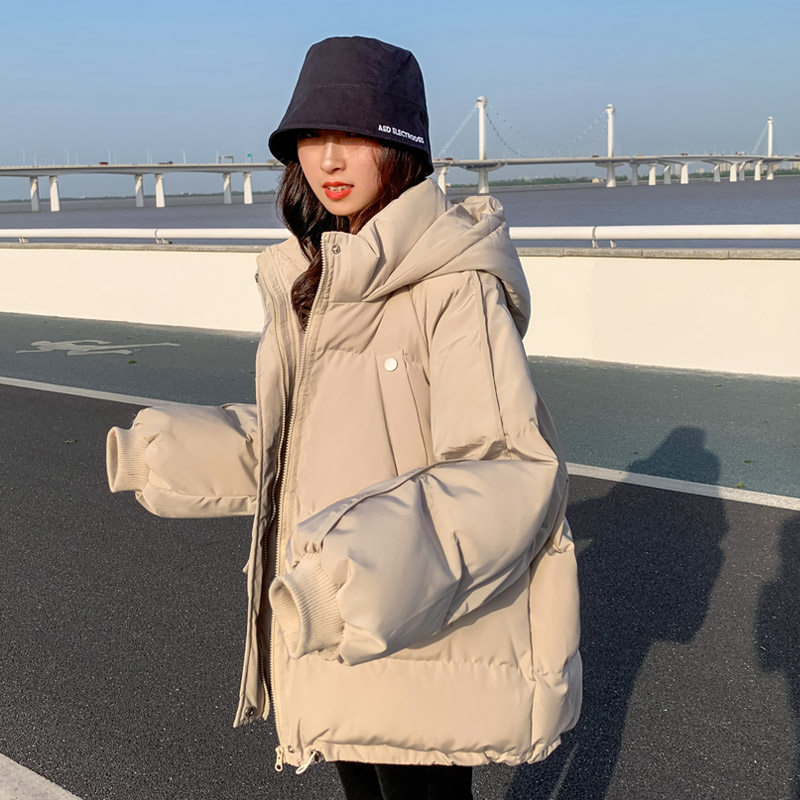 加厚面包服短款羽绒棉衣棉服女韩版宽松秋冬季外套棉袄2021年新款