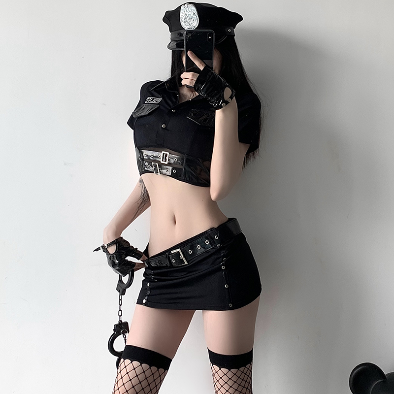 性感纯欲女装机车制服角色扮演套装夜店服装女主播变装女警cos服