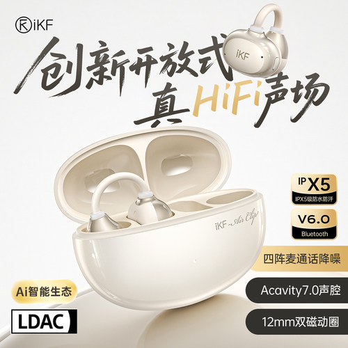 LDAC双磁动圈/4麦DNS降噪/60H续航/舒适佩戴