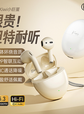 iKF Kiwi小巨蛋无线耳机蓝牙耳机半入耳降噪运动超长待机2026新款