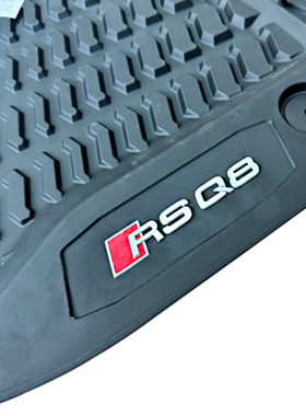 奥迪原厂脚垫RSQ8全天候TPE脚垫RS45德国全季节RS6S7毡毛地毯脚垫