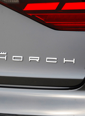 原装进口奥迪A8L 霍希字标 D5PA改装Horch银色车尾标 翼子板侧标