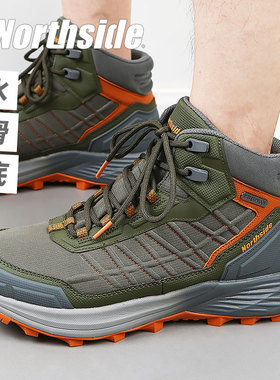 NORTHSIDE男士户外登山鞋中帮高帮防水防滑透气耐磨减震徒步鞋