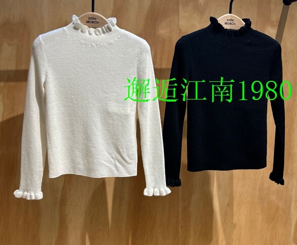 little moco专柜正品25年冬女童半高领针织打底衫KBE4SWT023