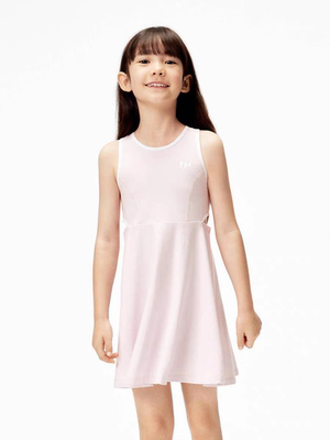 little moco童装25夏装女童甜酷无袖背心运动风连衣裙KBE2DRST11