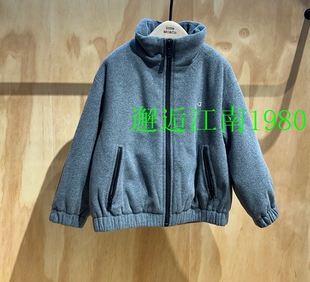 little moco专柜正品童装25年冬款男女童立领棉服外套KBE4QJK016