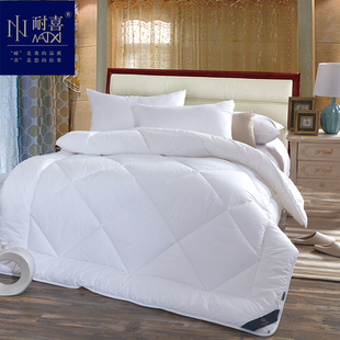 耐喜臻绒爽肤被舒适保暖全棉奢华水洗绗缝被芯酒店春秋被四季 夏被