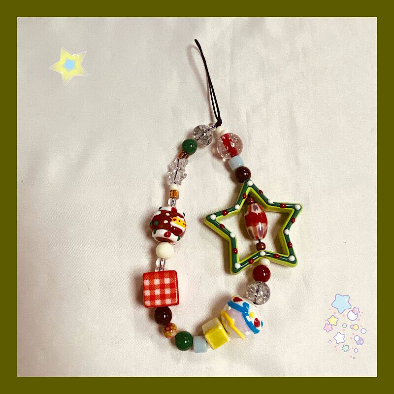 ins风自制圣诞星百搭手机