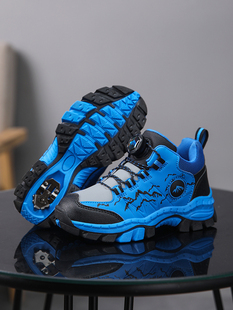 阿童木儿童鞋2023冬季新款户外鞋防水男童防滑女童登山鞋运动鞋子