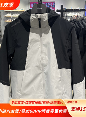 李宁25冬新款珑壳外套三合一加绒保暖宽松三合一运动风衣AWBV089