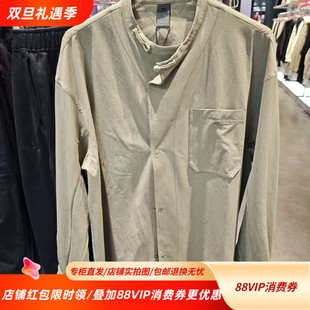 衬衫 男子功夫系列休闲针织长袖 上衣ASHV297 新款 中国李宁25秋季