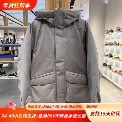 NewBalanceNB25冬季新款男女90鹅绒保暖连帽拉链羽绒夹克NPE48051