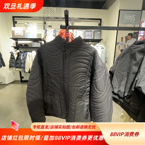 中国李宁25冬新款男女功夫系列百搭休闲宽松运动短棉夹克AJMV179