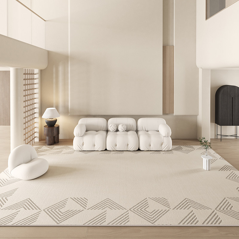 奶油风客厅地毯沙发茶几毯极简高级感家用卧室床边毯现代简约法式,居家布艺,地毯,淘宝优惠券,粉丝福利购,淘宝优惠卷
