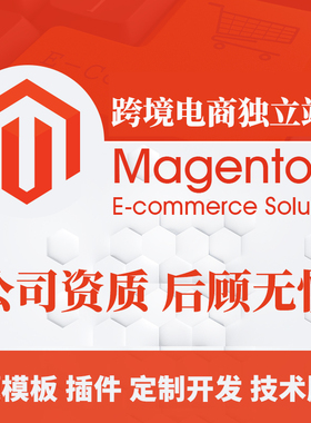 跨境电商独立站建站外贸网站开发Magento自建站英文在线购物商城