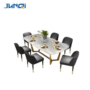table modern stainless slate luxury chrome Dining legs high