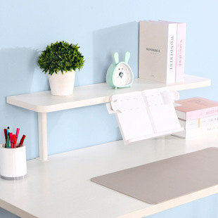 儿童书桌书架桌面加高置物架实木收纳阅读架家用桌上增高架厂家供