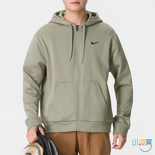 NIKE耐克男连帽加绒针织夹克