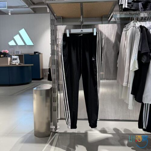 新款正品Adidas阿迪达斯女针织运动训练跑步收口长裤GR9605