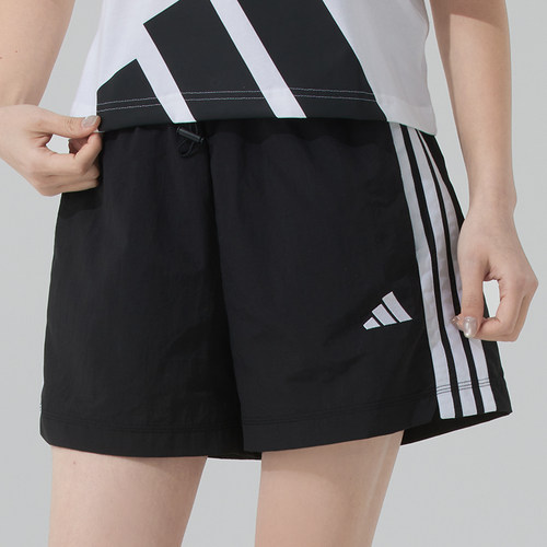 ADIDAS女透气运动休闲梭织短裤