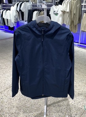 春新款正品添柏岚运动休闲舒适简约男梭织连帽夹克外套A2GUS433