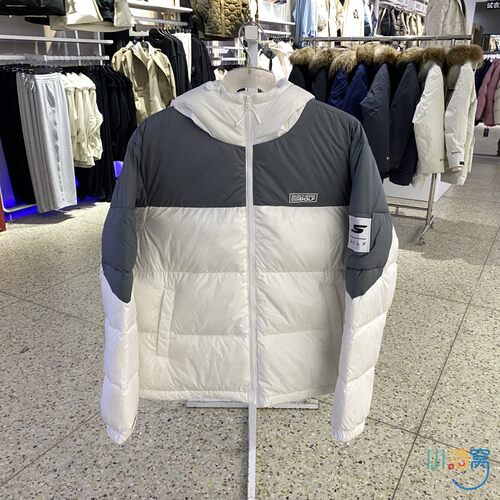 冬季正品斯凯奇Skechers男女情侣运动休闲羽绒服外套P425U091