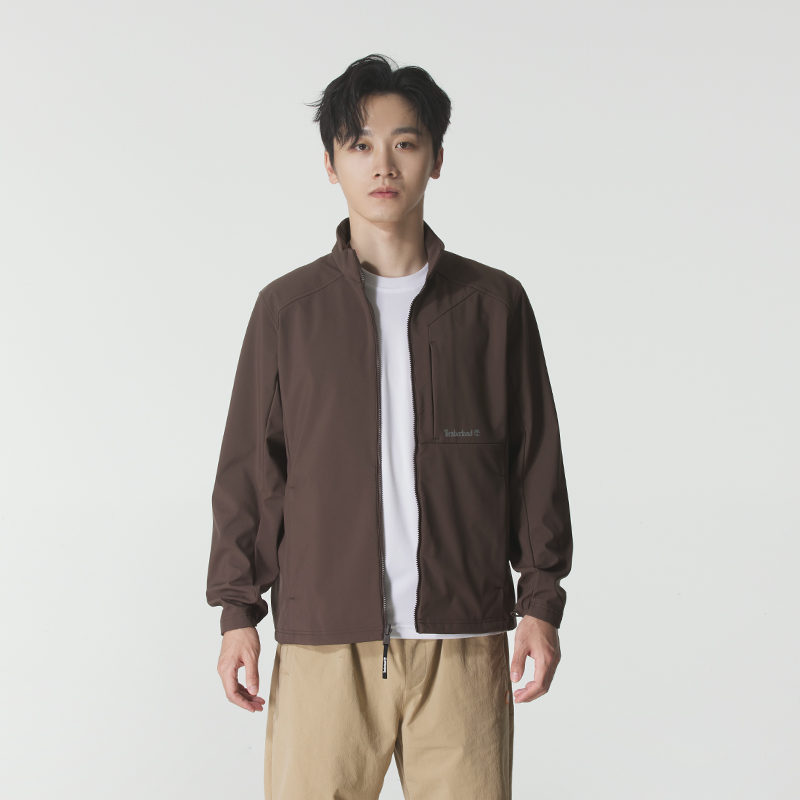 秋季新款正品添柏岚男简约立领保暖运动休闲梭织夹克外套A5RTV243