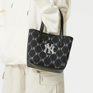 正品MLB简约老花LOGO时尚大容量男女款运动休闲单肩包斜挎包3AORM