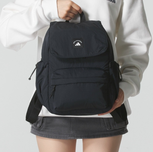 正品 LOGO百搭男女运动休闲双肩包电脑包KF2662 Adidas阿迪达斯经典