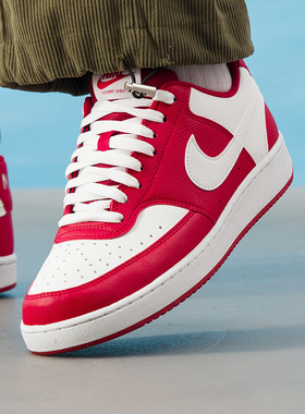 红色新年款正品NIKE耐克COURT VISION男鞋运动休闲鞋HM9862-600