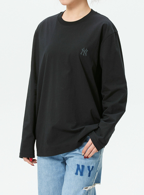 新款正品MLB时尚百搭男女运动休闲长袖卫衣套头衫3ATSB0161-50BKS